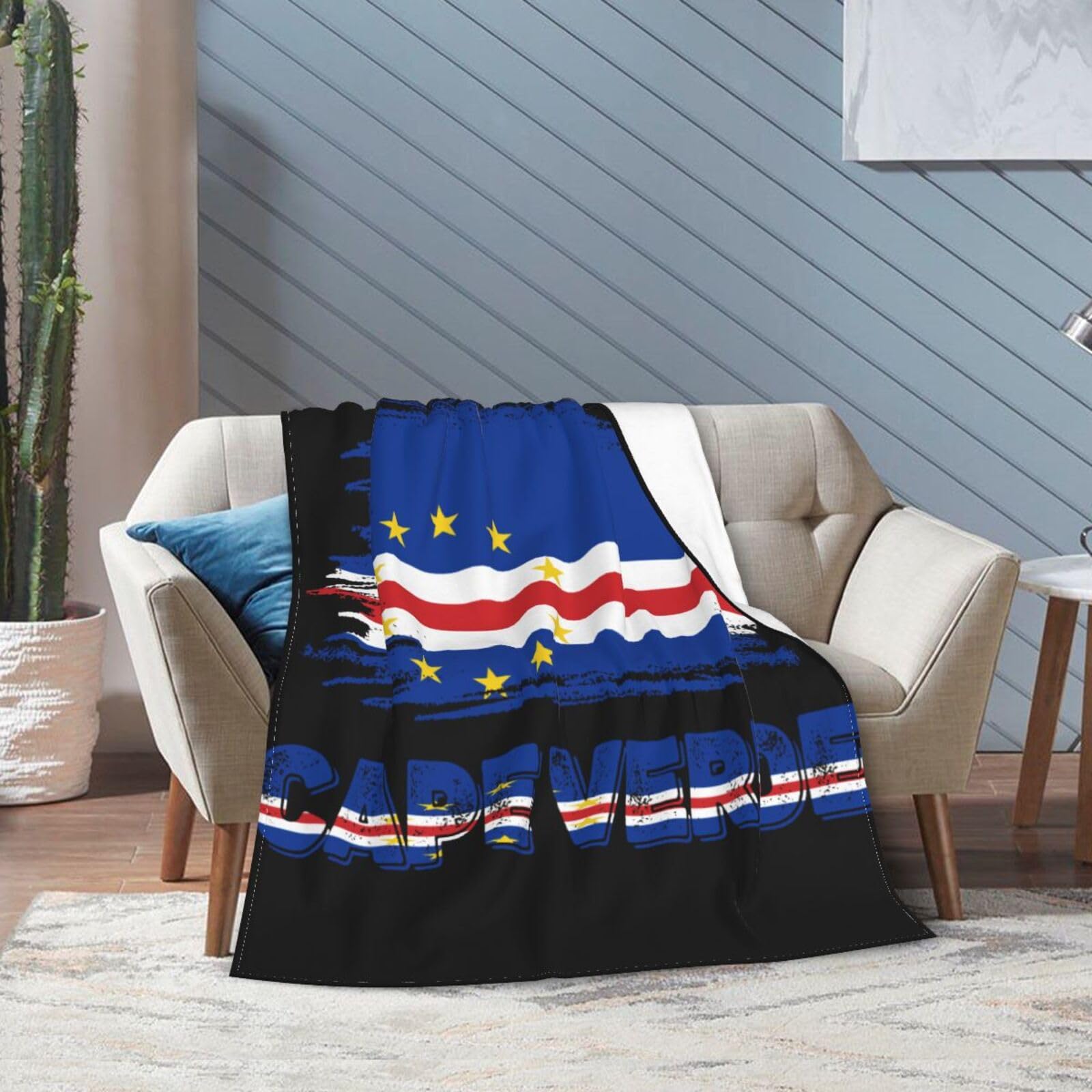 Amazon.com: Cape Verde Cape Verdean Flag Blanket Throw Blanket for